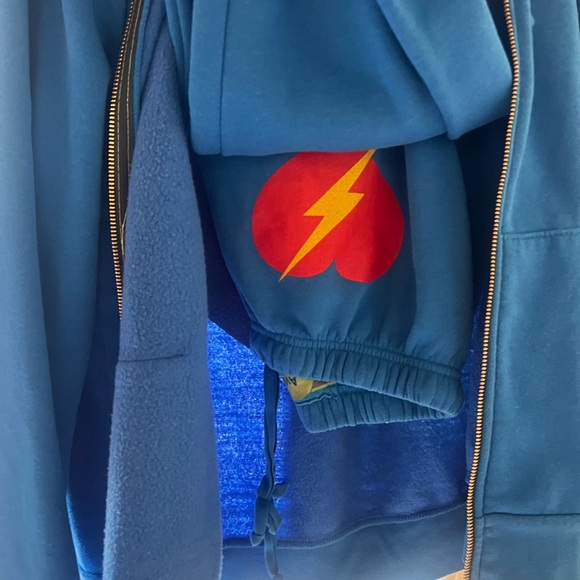 Very rare Aviator nation sweatsuit . Size large jacket  size medium pants . - Picture 2 of 2